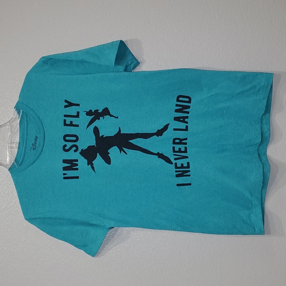 Disney Peter Pan I'm So Fly Medium Tee Green Disneyland